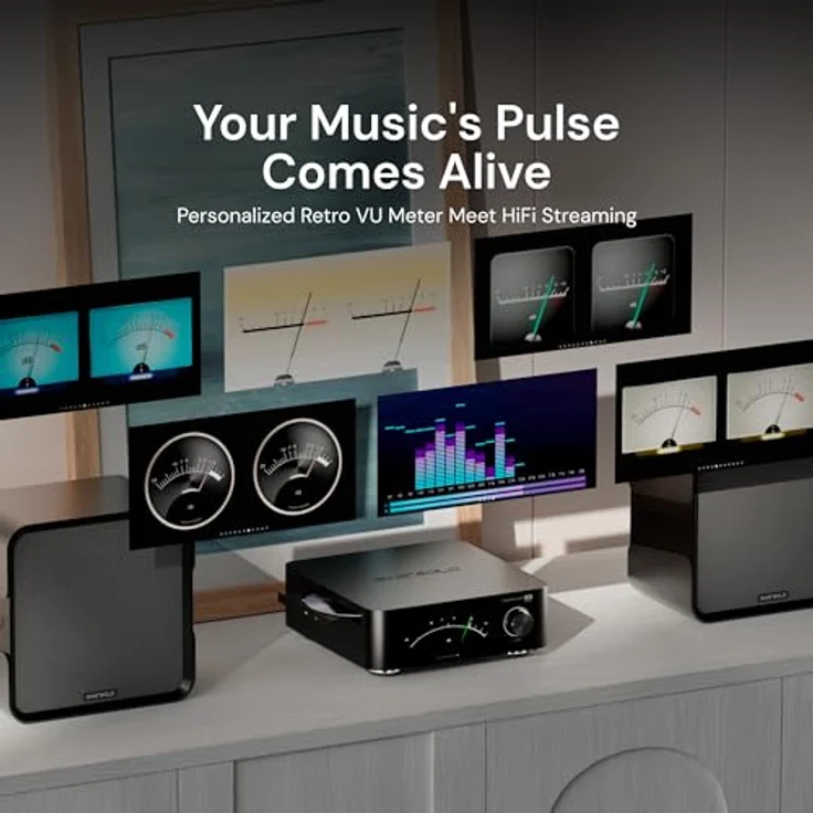 Eversolo Eversolo Play CD-Edition Kompaktanlage mit CD-Spieler, Streaming Verstärker, 5,5 Zoll Touch-Display, Aluminiumgehäuse, 60W Leistung, Multi-Room-System – Bild 7