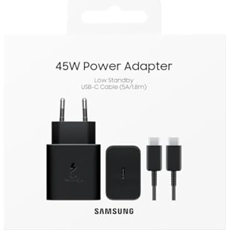 Samsung EP-T4511X, TypeC Schnellladegerät mit 45W Leistung, schwarz – Bild 5