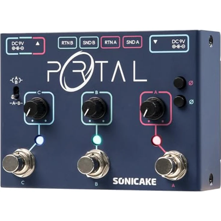 SONICAKE Portal Active Signal Mixer, Analog Line Selector ABY und FX Loop mit 3 Kanälen, True Bypass, 9V Pedalversorgung – Bild 1