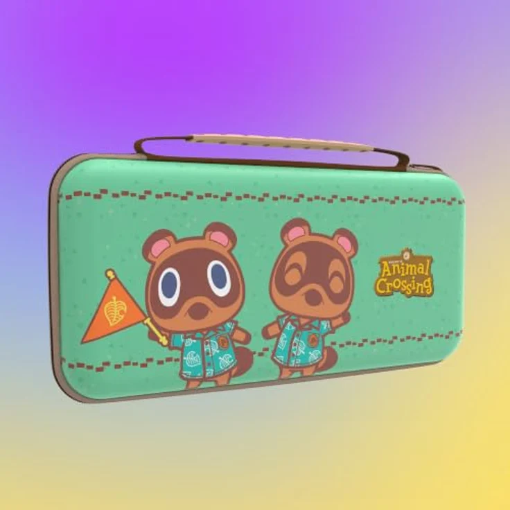 Turtle Beach PlayTrek Travel Case Animal Crossing Timmy & Tommy, für Nintendo Switch 2, EVA-Molded Shell, PU Leder, mit Tragegriff und Spielkartenhalter – Bild 11