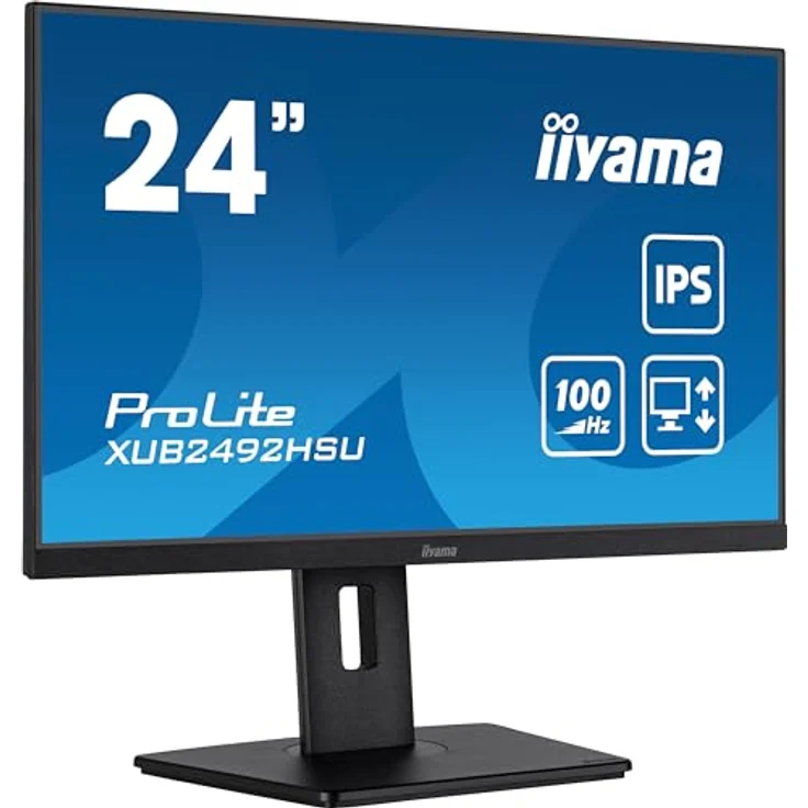 iiyama Prolite XUB2492HSU-B6 23,8" IPS LED-Monitor Full-HD 100Hz HDMI DP USB3.2 - Schwarz, FreeSync, Höhenverstellung – Bild 1