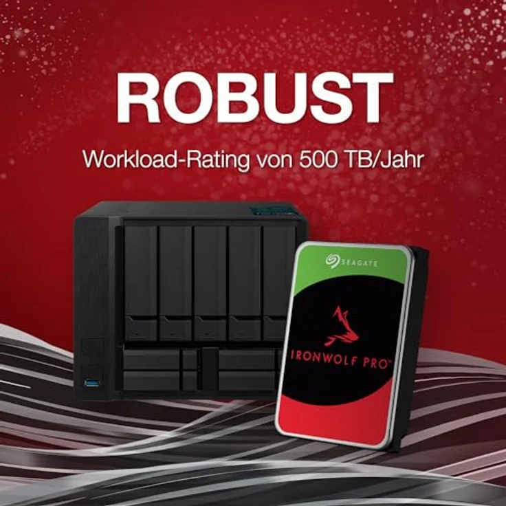 Seagate IronWolf Pro 24 TB, NAS interne Festplatte, 3.5 Zoll, 7200 U/Min, CMR, 256 MB Cache, SATA 6 GB/S, inkl. 3 Jahre Rescue Service, Modellnr.: ST24000NT002 – Bild 3
