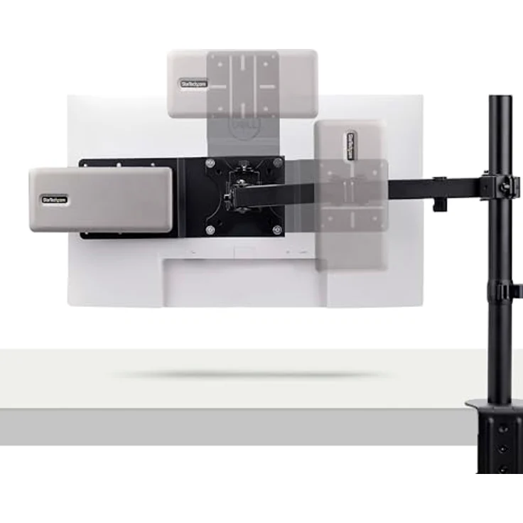 StarTech.com VESA Halterung für Mini PC/NUC/Thin Clients, Adapterplatte, 75x75/100x100 VESA-kompatibel, inklusive Montagematerial – Bild 5
