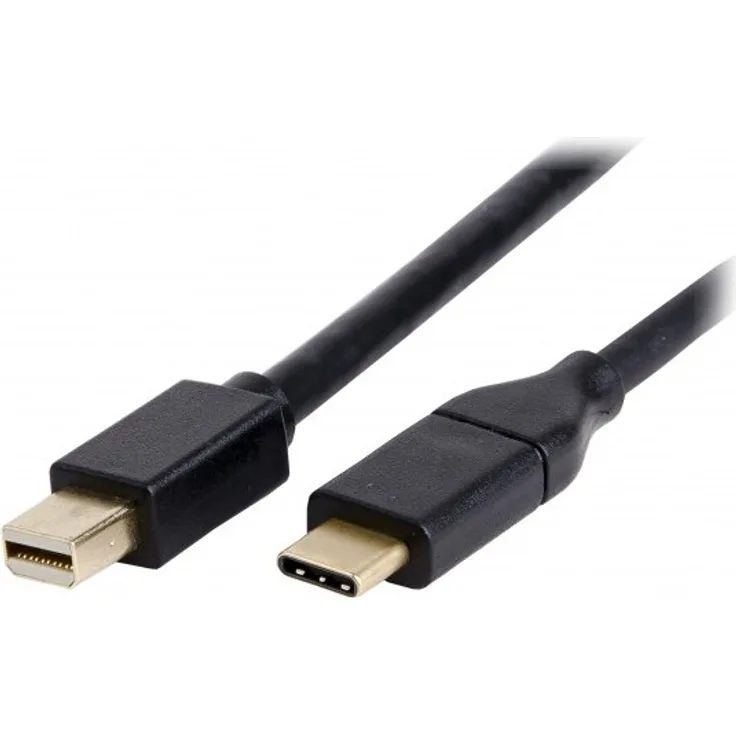 LMP USB-C-zu-Mini-DisplayPort-Kabel, 4K@60 Hz, USB 3.1, Schwarz, 1,8 m