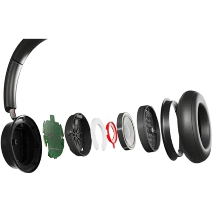 DALI IO-8 Over-Ear-HiFi-Kopfhörer mit ANC, Bluetooth AptX & patentierter SMC-Treibertechnologie, 35 Stunden Akkulaufzeit - Iron Black – Bild 5