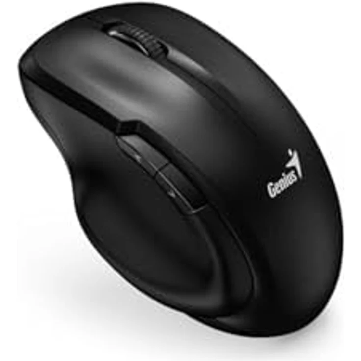 Genius Ergonomic USB-Maus Ergo 8200S kabellos, leise, schwarz – Bild 1