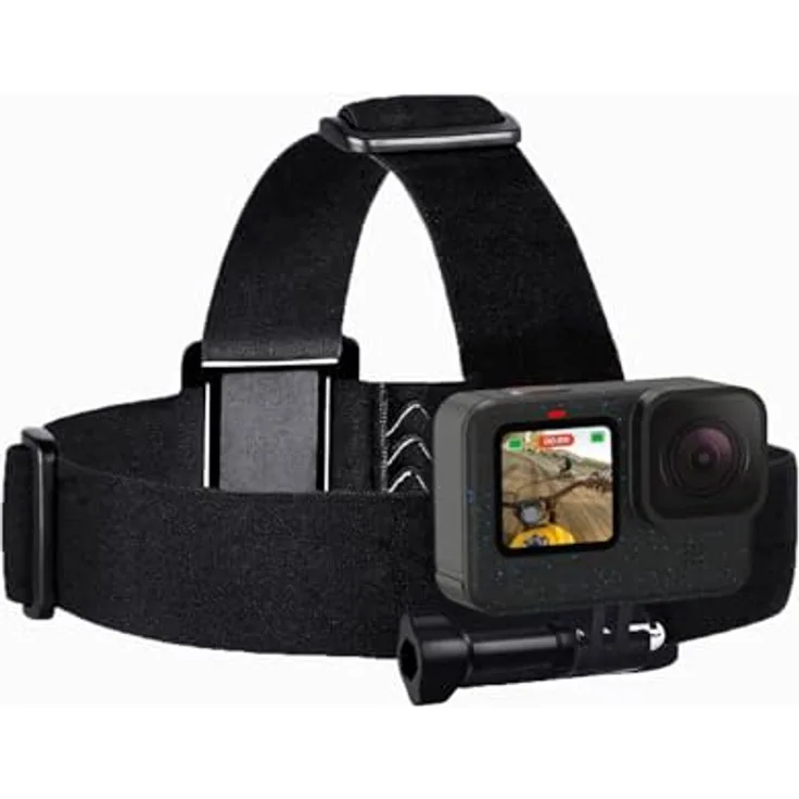 Sametop Kopfhalterung Kopfgurt Head Strap, kompatibel mit GoPro Hero 13-5, verstellbar, rutschfest, optimal für Outdoor-Aktivitäten