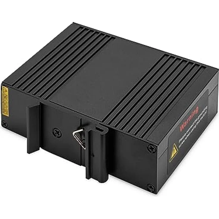 DIGITUS ASSMANN Industrieller Gigabit Ethernet PoE Splitter - 60W - 10/100/1000 Mbps - Hutschienenmontage - schwarz – Bild 2