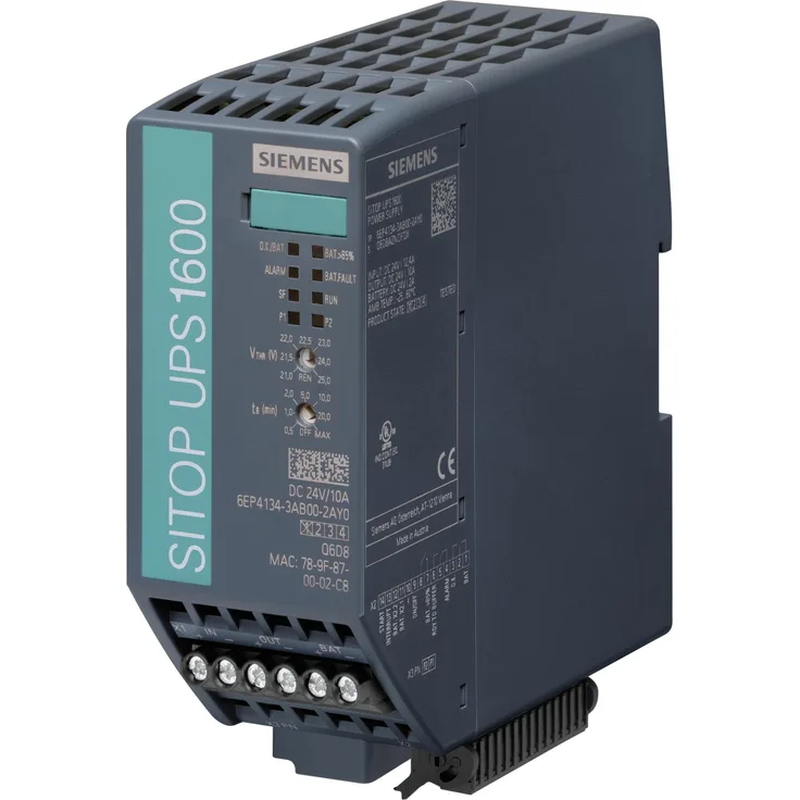 Siemens SIPLUS PS UPS1600 10A, Online-Doppelwandler USV mit 240 VA, 240 W, für raue Umgebungsbedingungen