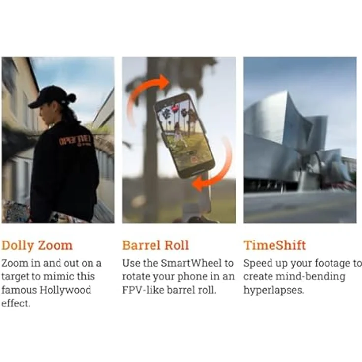 Insta360 Flow Creator Kit, KI-Tracking Gimbal für Smartphones mit 3-Achsen-Stabilisierung, grau – Bild 23