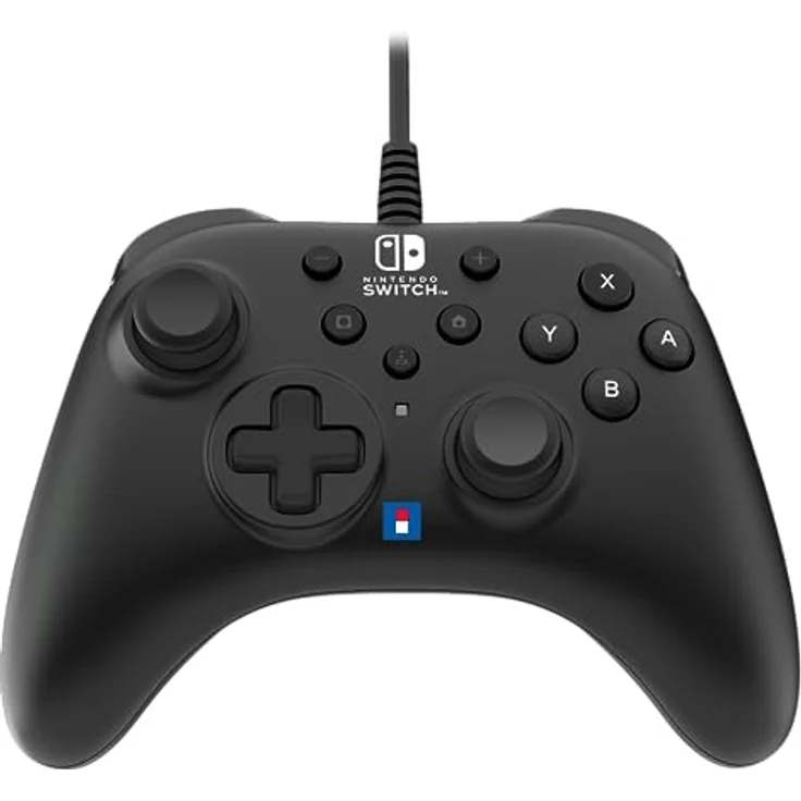 HORI Nintendo Switch HORIPAD Turbo (Black) Wired Controller Pad - Officially Licensed by Nintendo - Nintendo Switch & Nintendo Switch - OLED Model – Bild 1