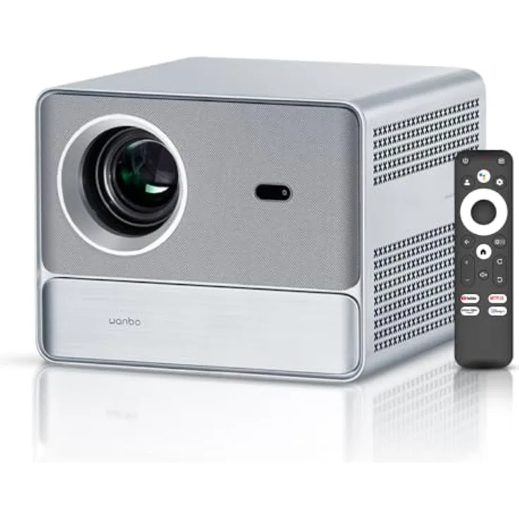 WANBO Davinci 1 Pro Projektor ANSI FullHD 600 Lumen, 4K HDR-Unterstützung, Android 11.0, 2 GB RAM - Schwarz