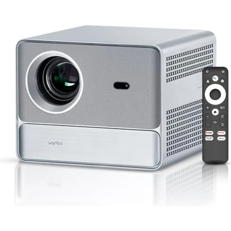 WANBO Davinci 1 Pro Projektor ANSI FullHD 600 Lumen, 4K HDR-Unterstützung, Android 11.0, 2 GB RAM - Schwarz – Bild 1