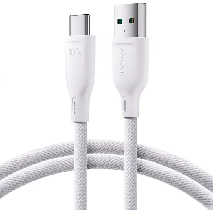 Joyroom SA34-AC6, 1m USB-A auf USB-C Kabel, 100 W Schnellladung, 480 Mbit/s, weiß