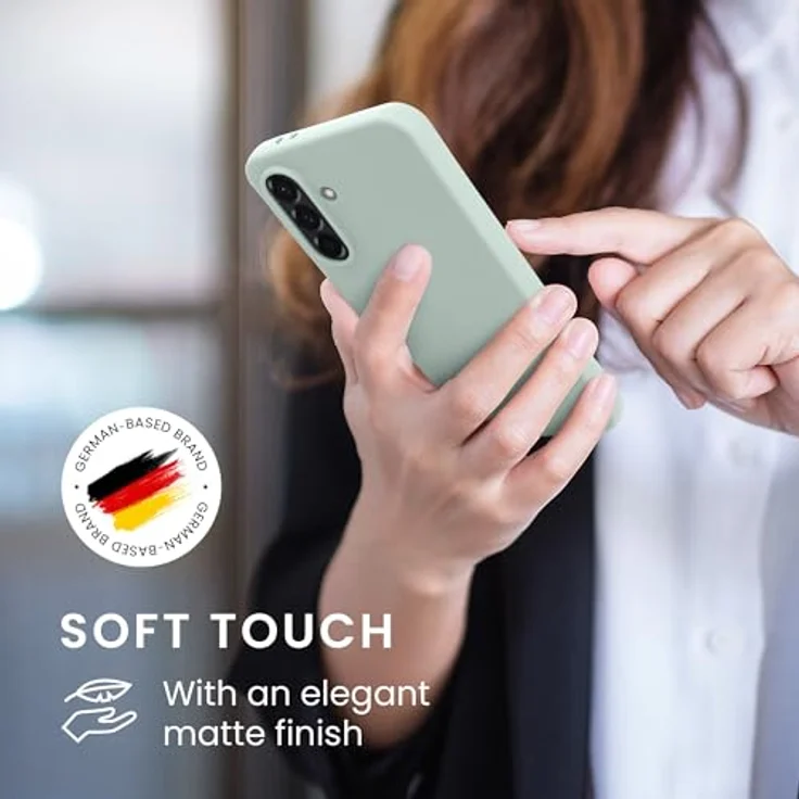 kwmobile Hülle kompatibel mit Samsung Galaxy A36 5G - weiches TPU Silikon Case, rutschfest und reißfest, Cool Mint – Bild 4