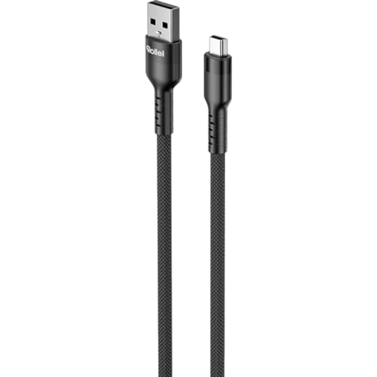 Rollei USB-A/Mini-USB B5-Kabel, 1,2 m, 480 Mbps Übertragungsgeschwindigkeit – Bild 1