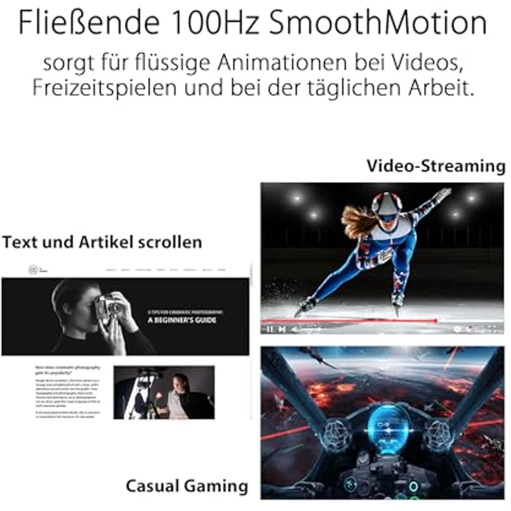 ASUS Eye Care VA27EHF 27 Zoll Full HD Monitor - Rahmenlos, Flicker-Free, Blaulichtfilter, Adaptive-Sync - 1ms MPRT, 100 Hz, 16:9 IPS Panel, 1920x1080 - HDMI – Bild 3