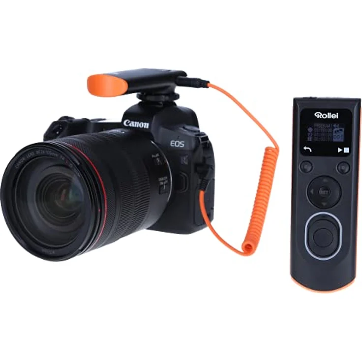 Rollei Wireless Fernauslöser für Nikon – erlaubt die kabellose Fernauslösung, Langzeitbellichtungen, Serienbild und Zeitintervall Aufnahmen Ihrer (Hersteller) DSLM/DSLR Kamera, LCD-Display beleuchtet – Bild 4