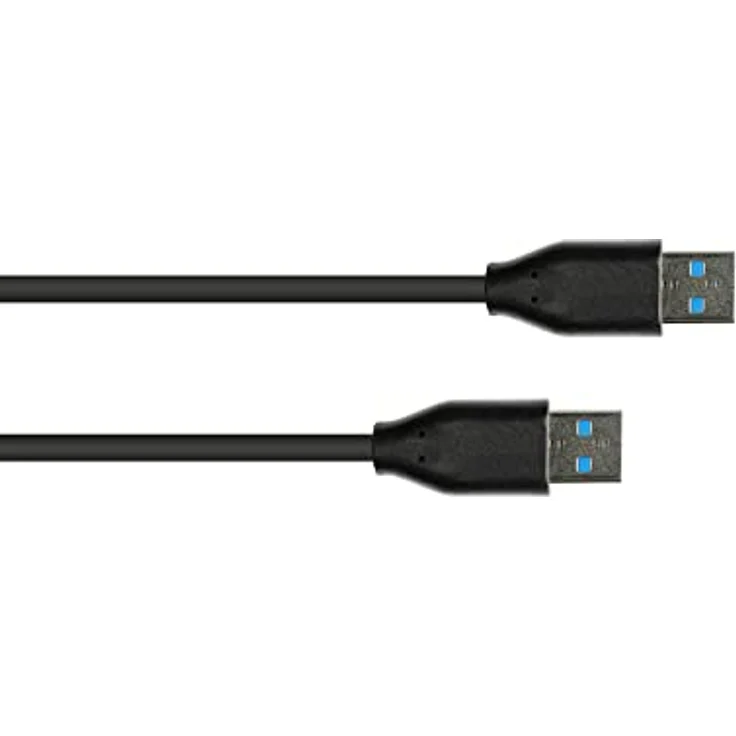 Good Connections USB 3.2 Gen.2 Kabel - 10GBit/s / 3A - Stecker A an Stecker A - hochwertiger KUPFERLEITER - schwarz - 1m – Bild 2