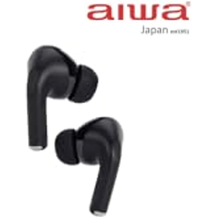 Aiwa EBTW-350TN, Kabellose Kopfhörer mit Ladebox, Schwarz – Bild 6
