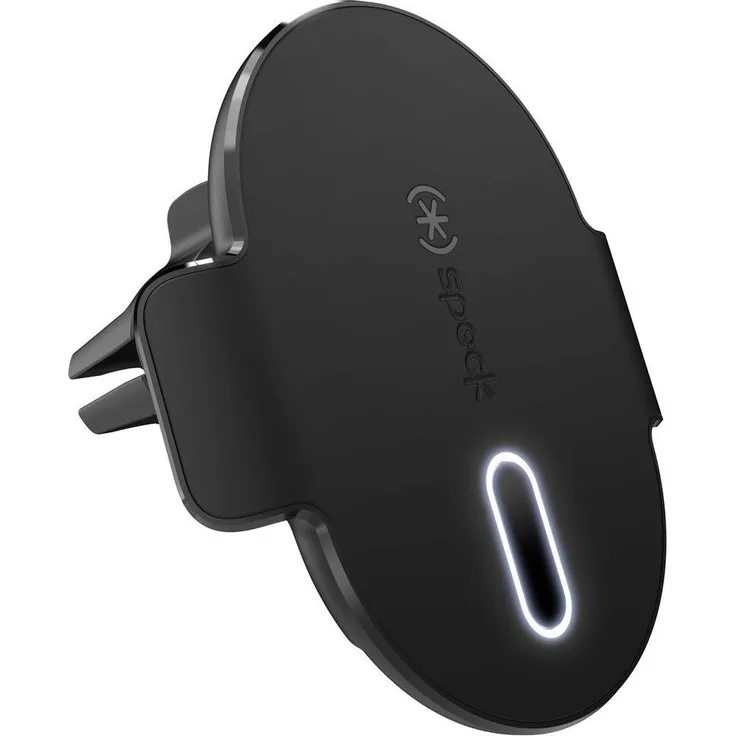 speck Charging Vent Mount + ClickLock, Autohalterung mit MagSafe kabellosem Laden, 360° drehbar, kompatibel mit iPhone 12-16, schwarz