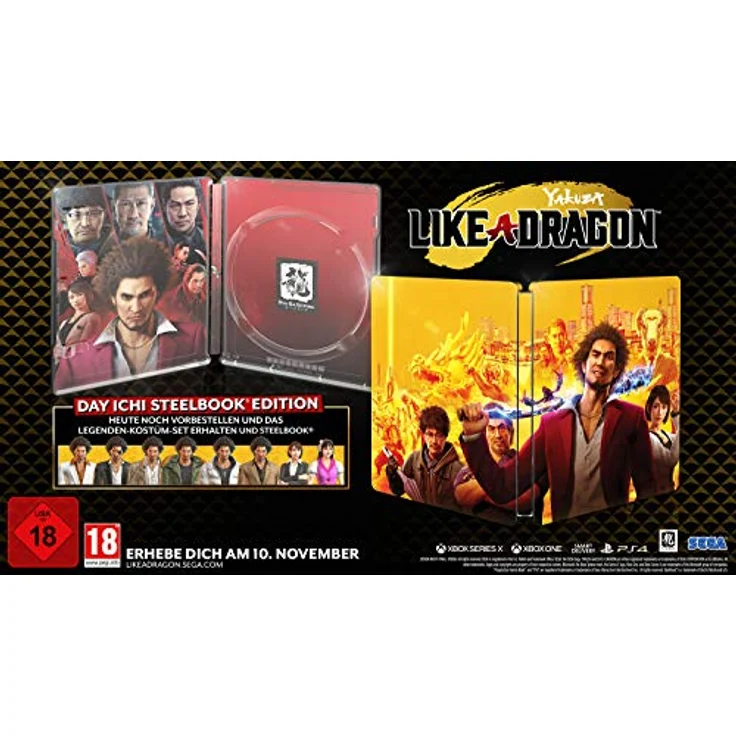 Atlus Yakuza 7: Like a Dragon - Day Ichi Edition (Xbox One) - Exklusives Steelbook und Legenden-Kostüm-Set DLC – Bild 2