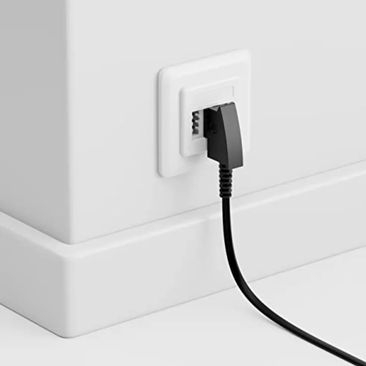 deleyCON 20m Routerkabel TAE-F auf RJ45 (8P2C), flexibles Anschlusskabel für DSL ADSL VDSL Router, kompatibel mit Fritzbox - Schwarz – Bild 5