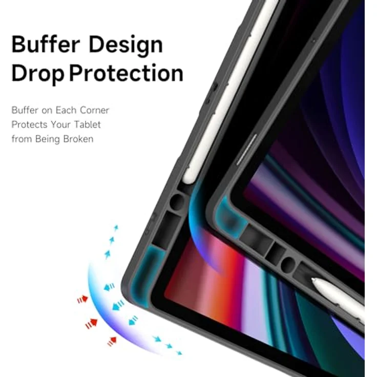 COFI 1453 Magi Hülle für Samsung Galaxy Tab S10 Ultra, mit Stifthalter und automatischem Ruhe-/Weckmodus, Pink – Bild 5