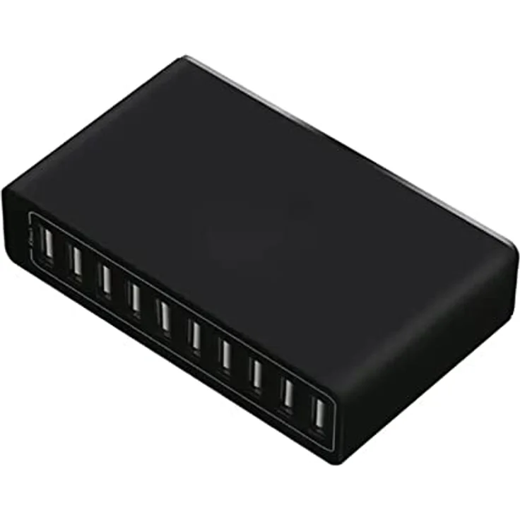 AIR2GO 10 Port USB Ladegerät USB-Ladestation Quick Charge USB Netzteil – Bild 2