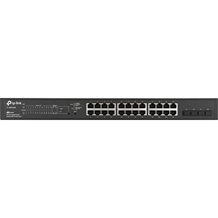 TP-Link JetStream TL-SG2428P - Switch - Smart - 24 x 10-100-1000 (PoE+) + 4 x SFP - an Rack montierbar - PoE+ (250 W) – Bild 3