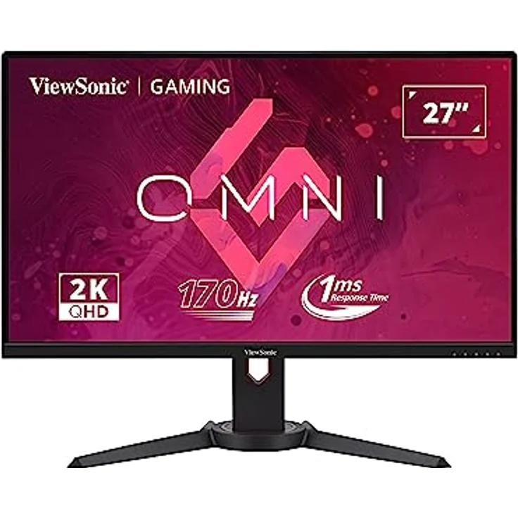 ViewSonic VX2780J-2K 27" Rahmenloser QHD IPS Gaming Monitor, 170Hz, Freesync Premium, HDR10, Schwarz – Bild 1