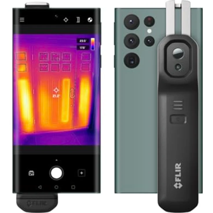 Flir Wärmebildkamera FLIR ONE EDGE Wärmebildkamera -20 bis 120 °C 8.7 Hz, Wireless, IP54, 80 x 60 Pixel, schwarz – Bild 3