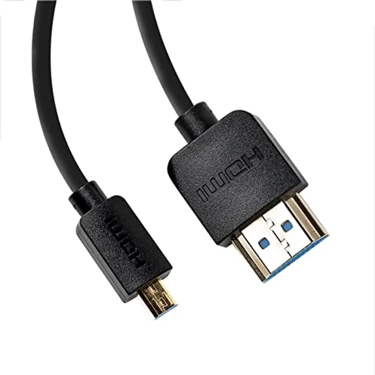 Accsoon HDMI Cable (A-D) HDMI-zu-HDMI-Kabel, 50 cm/1,6 Fuß, High-Speed-Unterstützung, Ultra HD, 1080P, kompatibel mit Kamera, Monitor, Gimbal