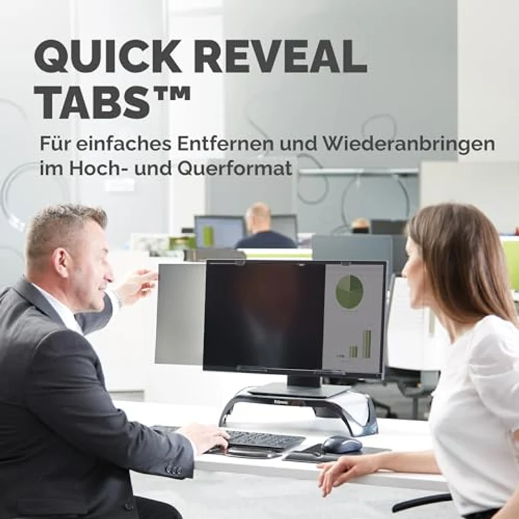Fellowes PrivaScreen Blickschutzfilter (für Laptop und Monitor, 54,6cm (21,5 Zoll) Widescreen 16:9) – Bild 6