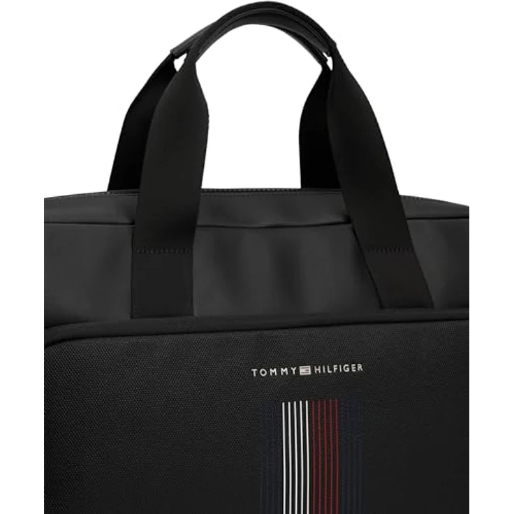 Tommy Hilfiger Laptoptasche aus Polyurethan, Black, 41 cm x 32 cm x 9 cm – Bild 3