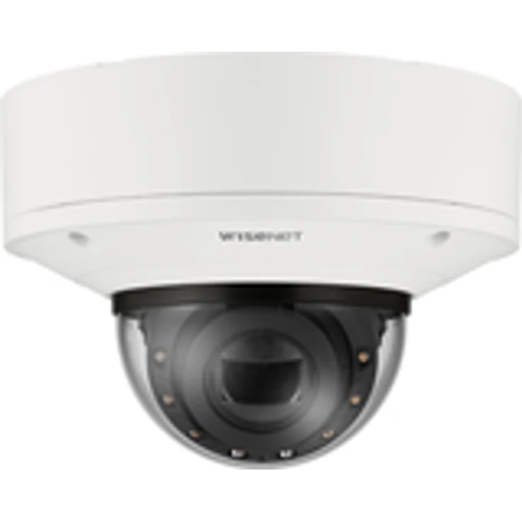 Hanwha XNV-9083R, IP-Sicherheitskamera mit 4K-Auflösung, motorisierter Gleitsichtvarifokalisierung, WiseIR-Technologie, 120 dB WDR, kabelgebunden, Weiß