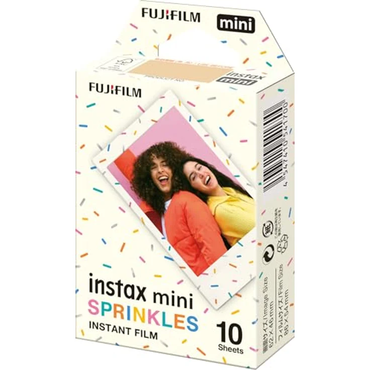 FUJIFILM instax Film Sprinkles, Sofortbildfilm für analoge Fotografie, 10 Bilder, 54 x 86 mm – Bild 2