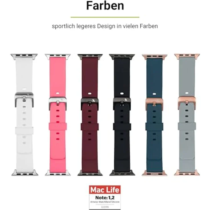 Artwizz WatchBand Silicone für Apple Watch 38/40mm - Flamingo Wearables-Zubehör – Bild 8