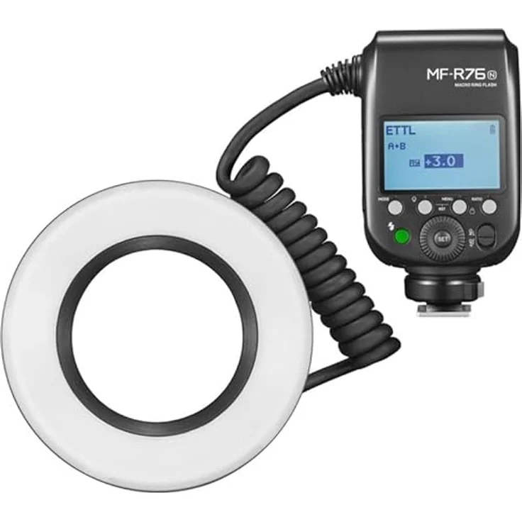 Godox MF R76N TTL, Makroblitz für Nikon mit Wireless-Funktion, schwarzes Blitzgerät – Bild 2