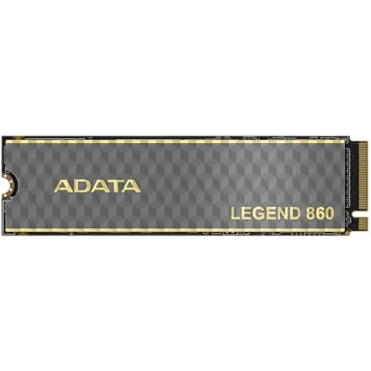ADATA SSD LEGEND 860 500GB PCIe 4x4 M.2 (SLEG-860-500GCS), hohe Leserate von 5000 MB/s, schlanke 3,13 mm Bauhöhe