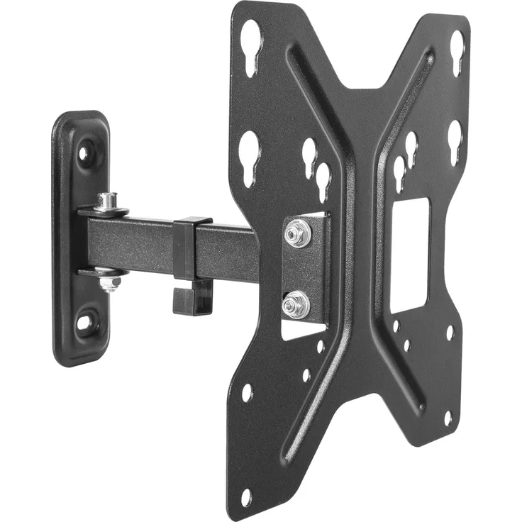 AlzaErgo M140B Schlüsselloch-Gelenk, TV-Halterung für 23"-42" Geräte, VESA 100x100 bis 200x200, Tragkraft 30 kg, neigbar und drehbar