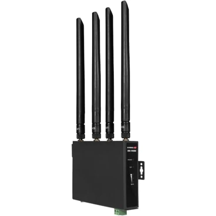 Edimax WL-Router D5G-8459, 5G NR Industrie DIN Rail Router, Schwarz – Bild 5