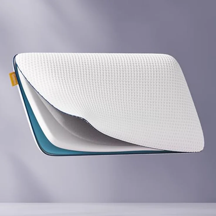 Emma Premium Stützkissen 80x40, Ergonomisches Nackenkissen mit Thermosync Technologie und Kühlendem Memory Foam, Höhenverstellbar für Seiten-, Rücken- & Bauchschläfer, Waschbarer Bezug – Bild 1