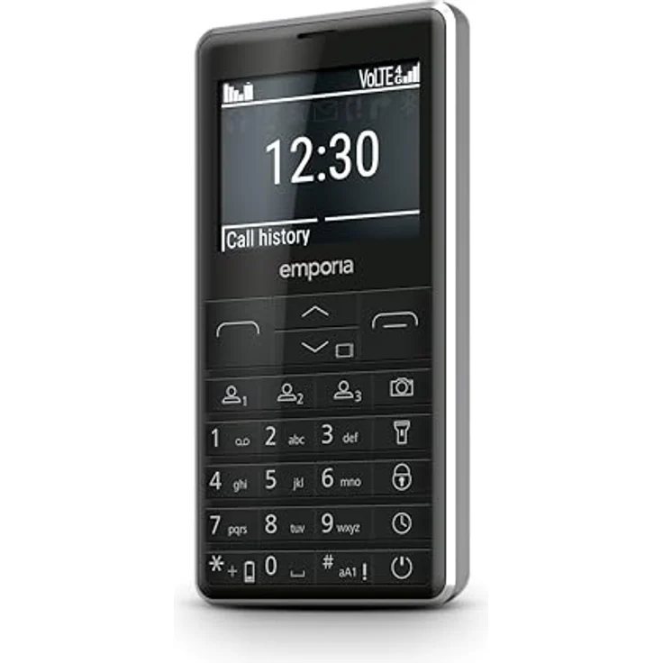 emporiaPRIME-LTE, Seniorenhandy 4G, Tastenhandy ohne Vertrag, 2,31-Zoll-Display, Schwarz – Bild 1