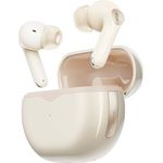 SoundPEATS Air4 Pro kabellose Ohrhörer mit AptX Lossless, Bluetooth 5.3, adaptiver Hybrid-Active-Noise-Cancelling-Technologie, In-Ear-Ohrhörer mit 6-Mic und AptX-Voice für Anrufe, 26 Stunden,Beige