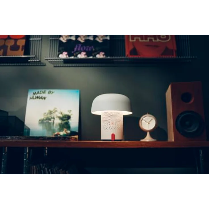 Kooduu Sensa Play Tragbare Lautsprecherlampe mit SOUND by JBL, 360° Bluetooth-Audio, dimmbarem LED-Licht in Cloudy White, 10W, 11 Stunden Akkulaufzeit – Bild 8