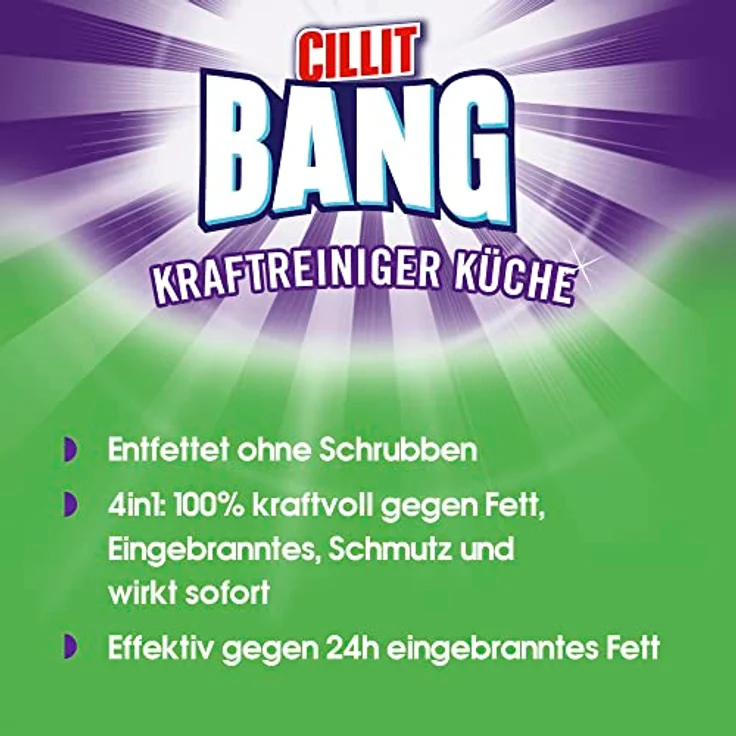 CILLIT BANG Kraftreiniger Universal Fettlöser – 100% kraftvoll gegen Fett – 1 x 750 ml – Bild 3