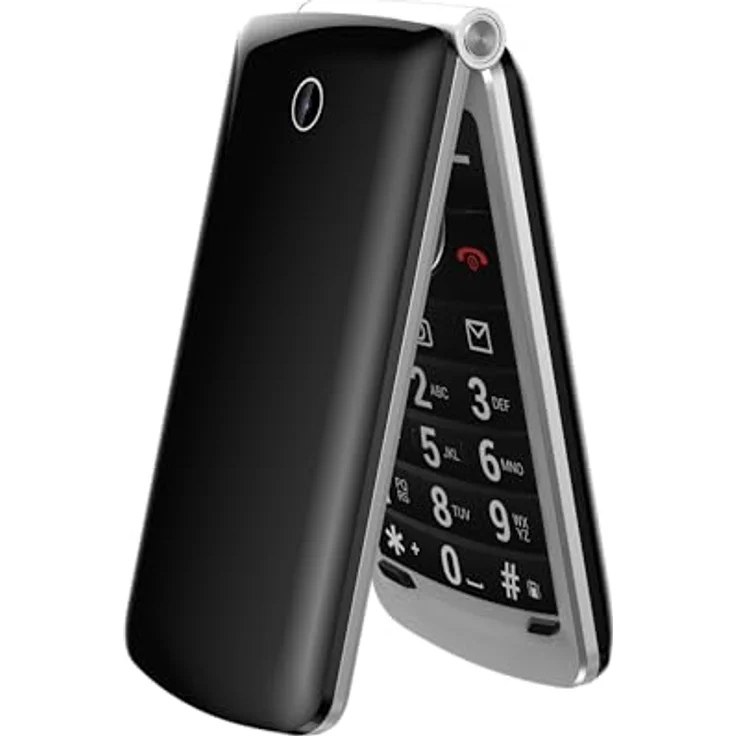 Onestyle Copper Klapphandy mit Dual-SIM, Kamera, Bluetooth, FM-Radio, schwarz – Bild 2