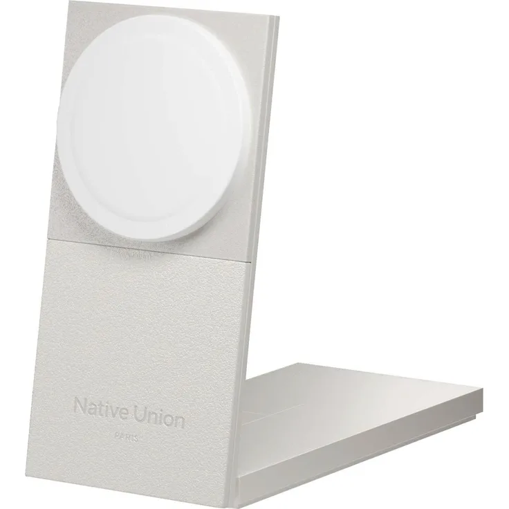 Native Union Rise 2-In-1, Qi2 Wireless Charger (15 W) für iPhone und AirPods, grau