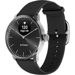 WITHINGS ScanWatch Light – Hybrid Smartwatch, 24/7 Herzüberwachung, Aktivitätstracking, Zyklusverfolgung, Schlafüberwachung, Connected GPS, 30 Tage Akkulaufzeit, Android & Apple kompatibel, Schwarz
